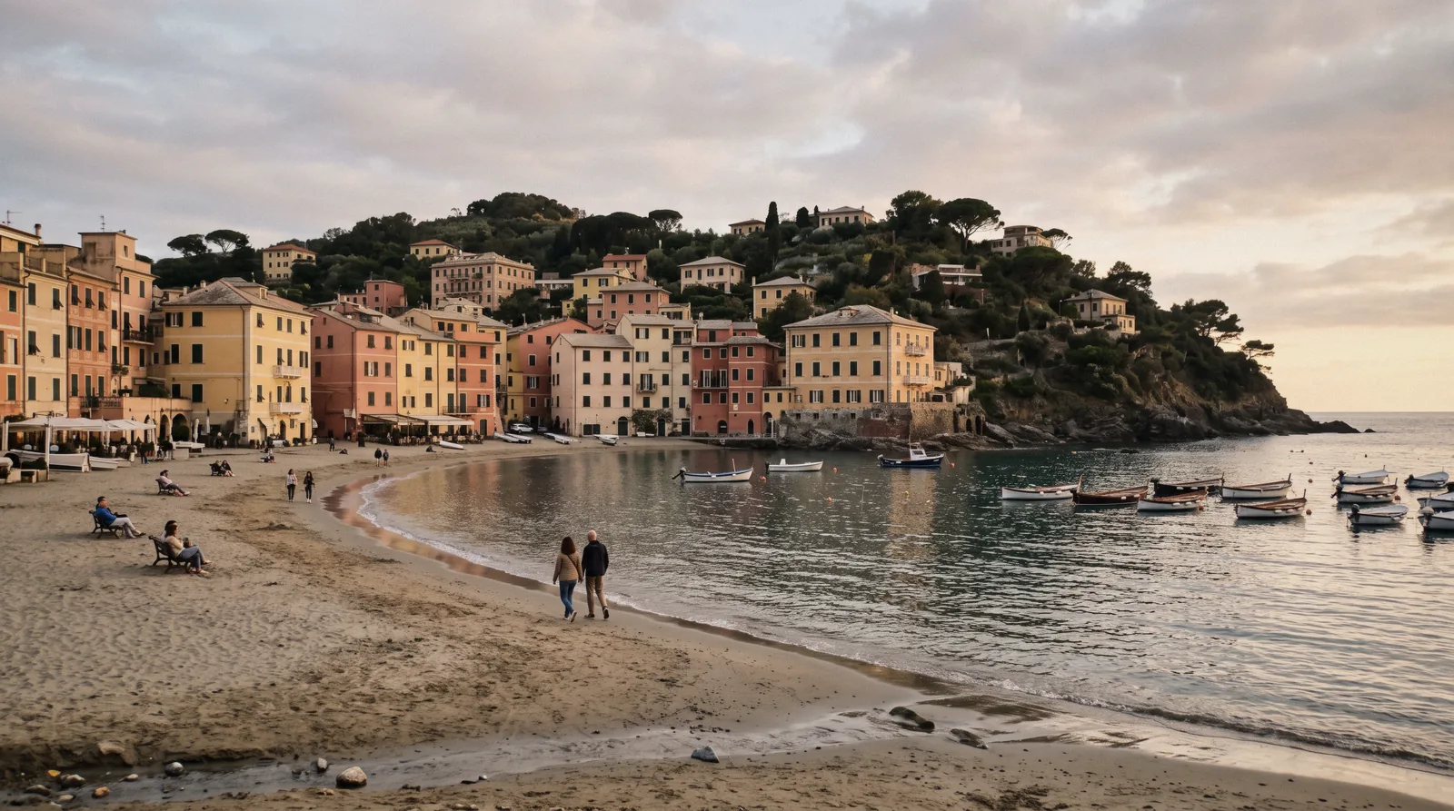 Sestri Levante Bay of Silence in Liguria, Italy, a day trip town on the same rail line as the Cinque Terre