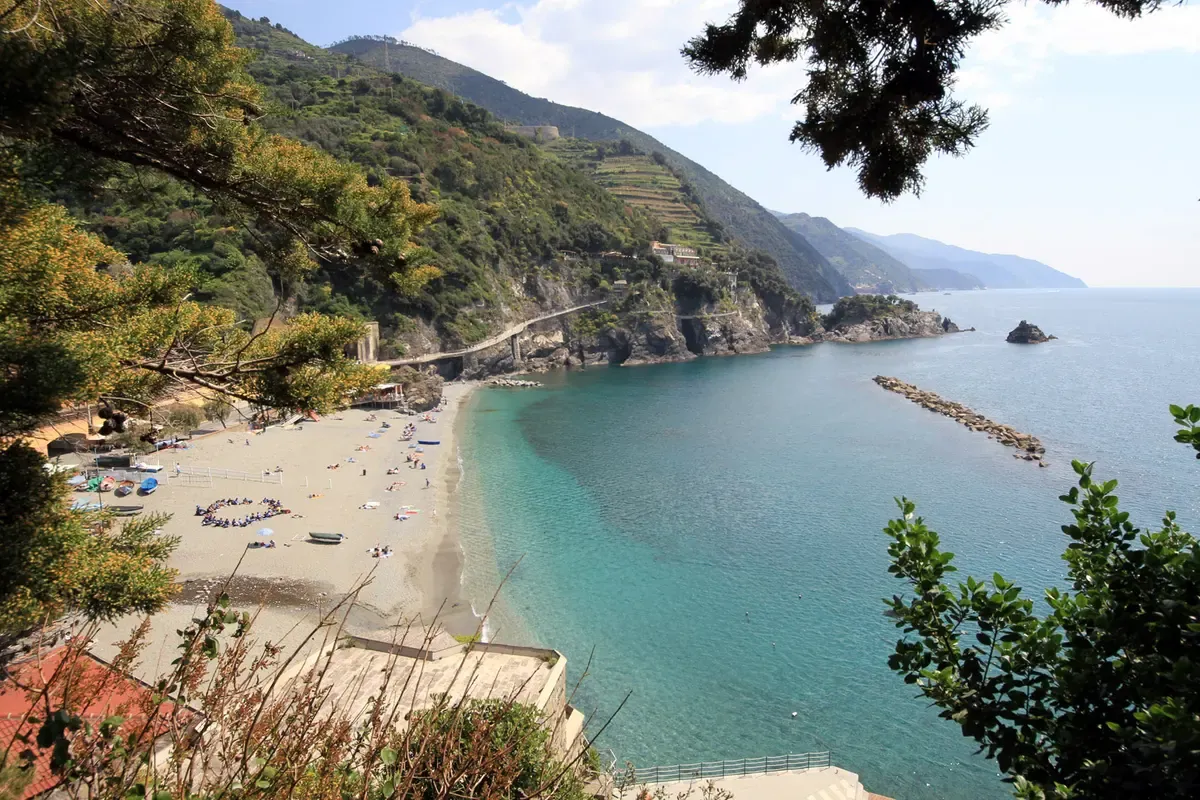 The beach at Monterosso al Mare, Cinque Terre, Italy